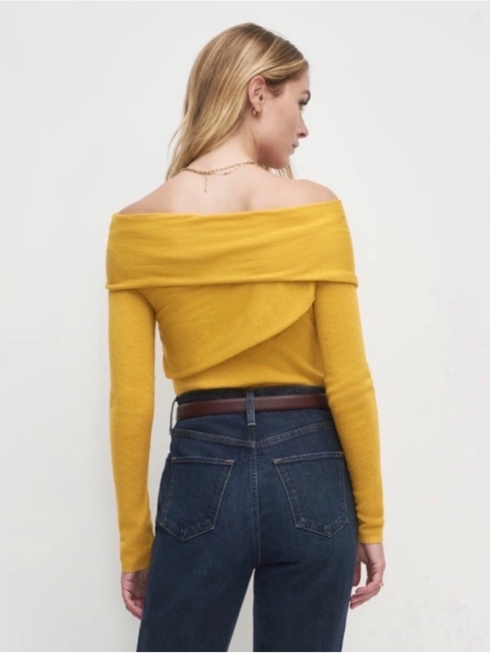 NWT Favorite Daughter The Charmed Top in Dijon - Size XL merino wool cozy warm - Picture 3 of 13